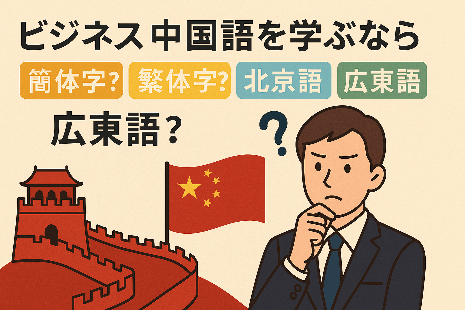 ビジネス中国語を学ぶなら簡体字?繁体字?北京語?広東語?